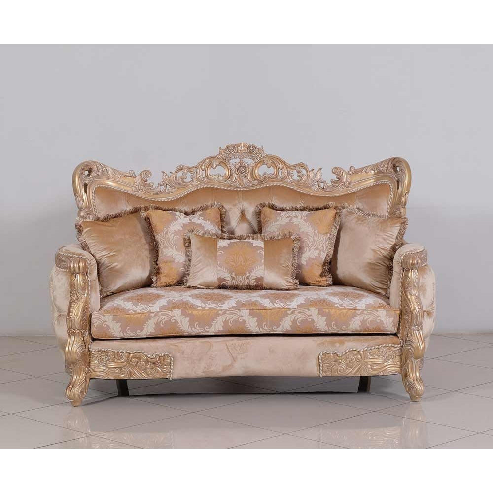 European Furniture - Imperial Palace 3 Piece Luxury Living Room Set in Dark Champagne - 32006-SLC - New Star Living