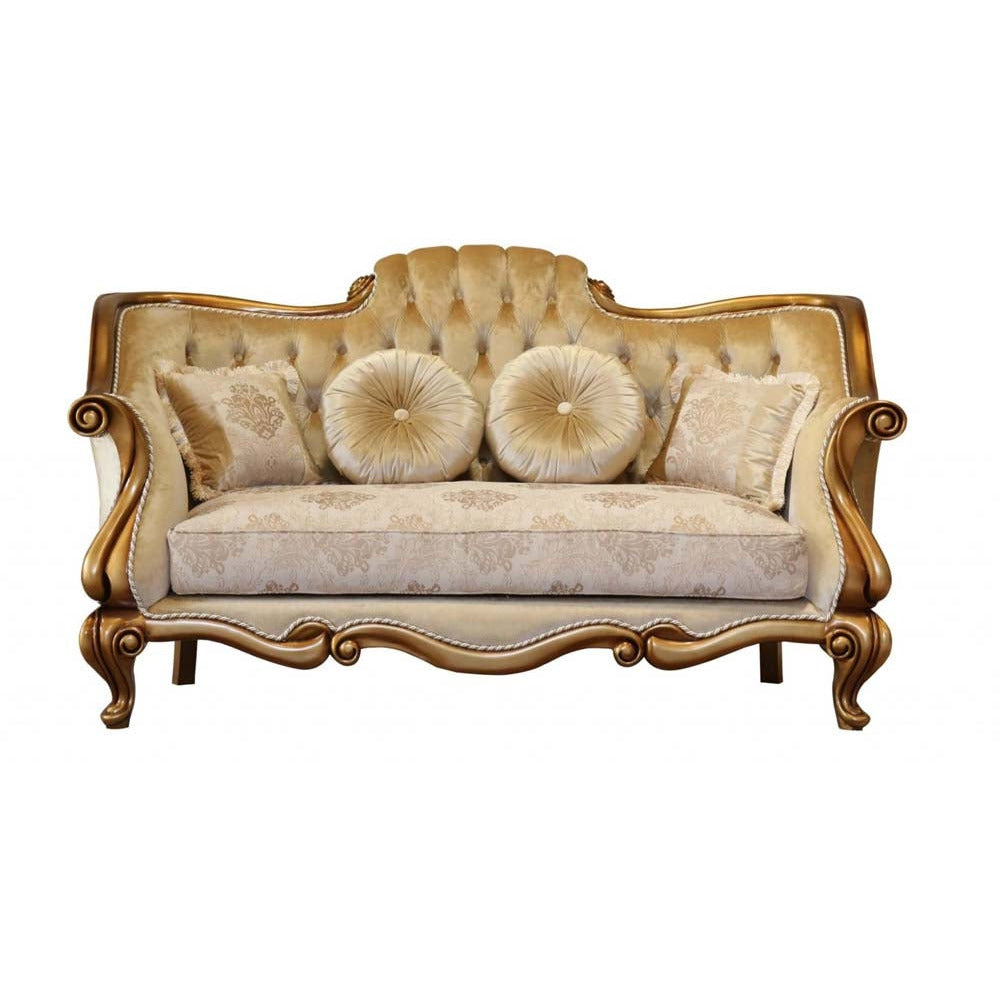 European Furniture - Carlotta 3 Piece Luxury Living Room Set in Golden Bronze - 41951-SLC - New Star Living