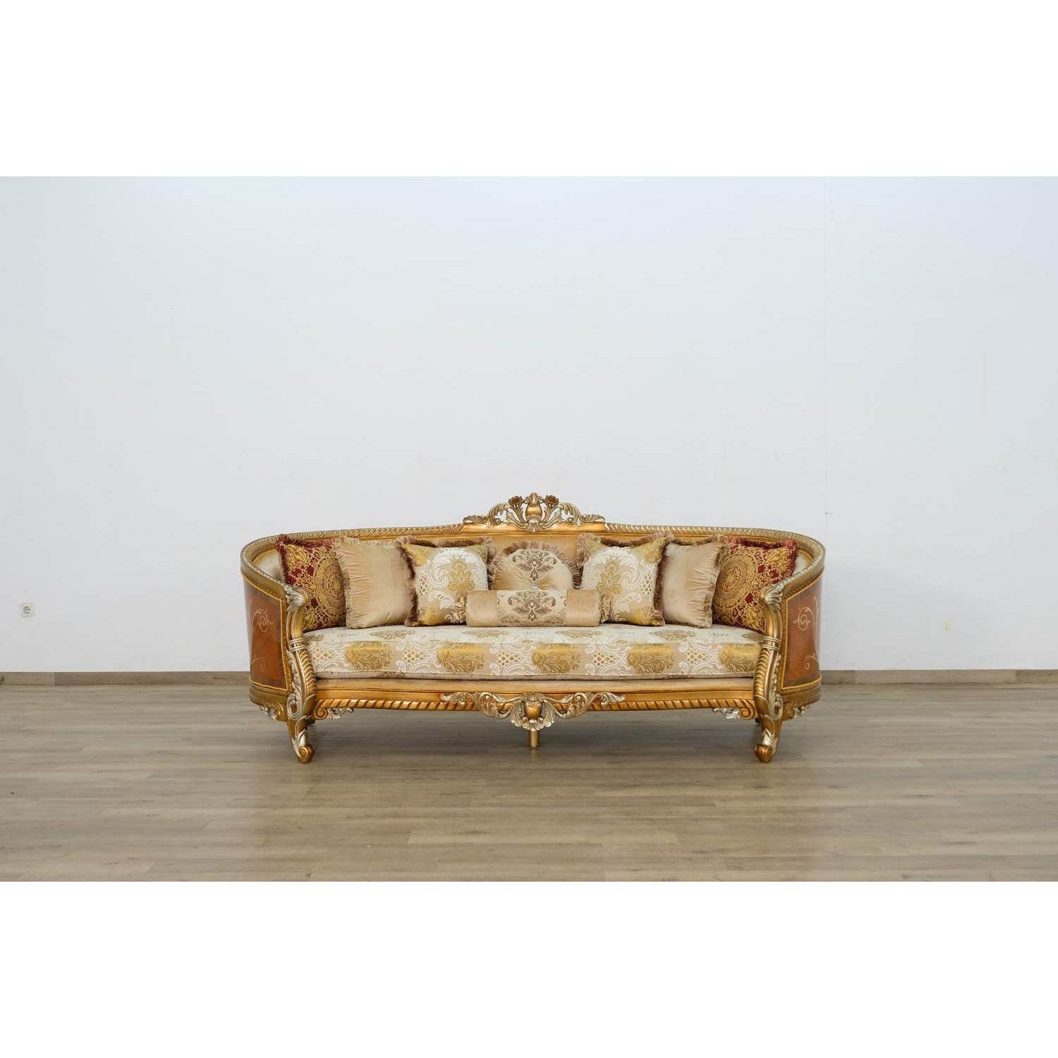 European Furniture - Luxor II 4 Piece Living Room Set in Brown Gold - 68587-4SET - New Star Living
