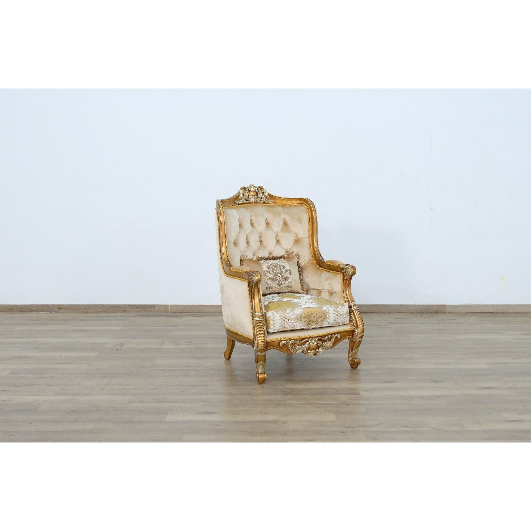 European Furniture - Luxor II Chair in Brown Gold - 68587-C - New Star Living