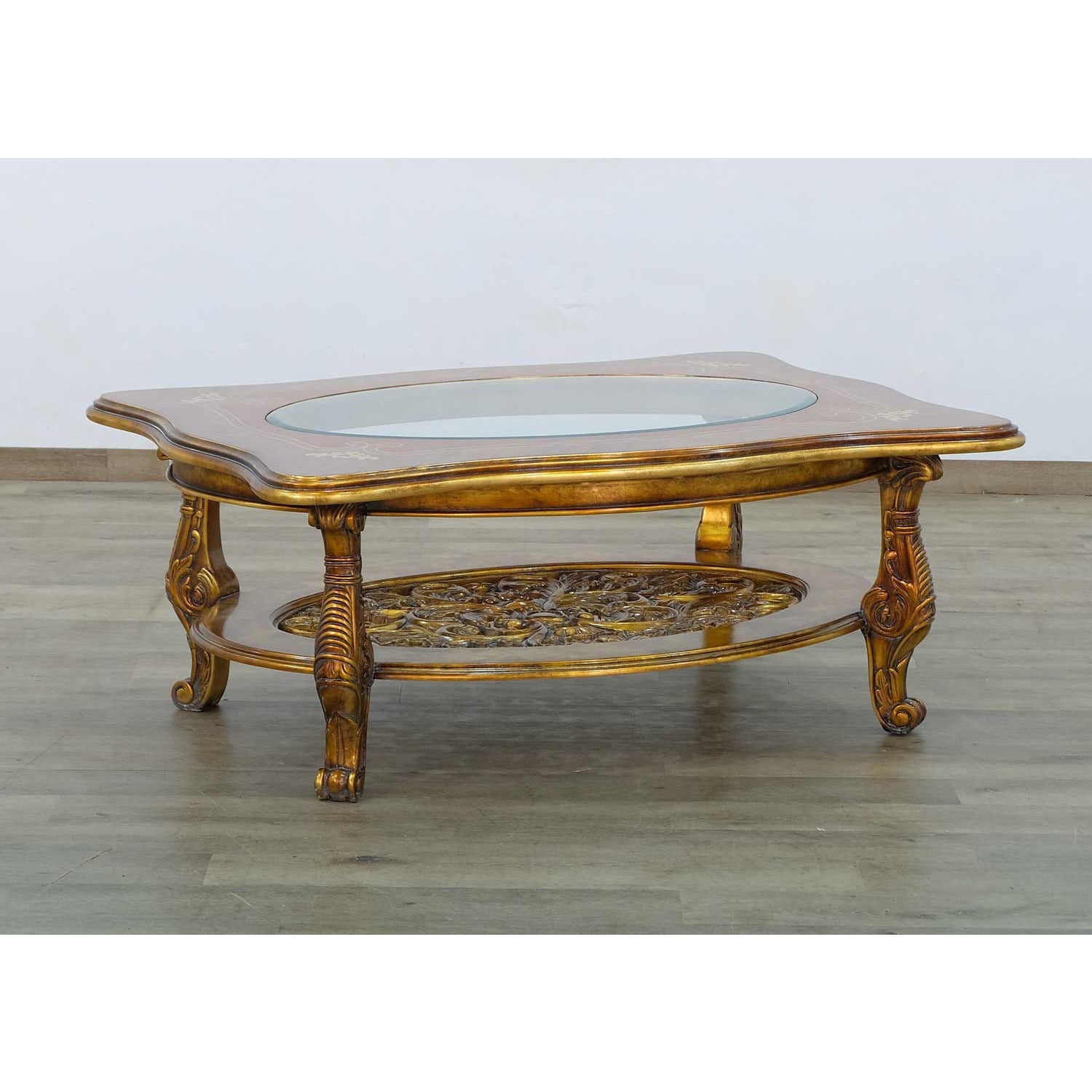 European Furniture - Maggiolini II Coffee Table in Gold - 31055-CT - New Star Living