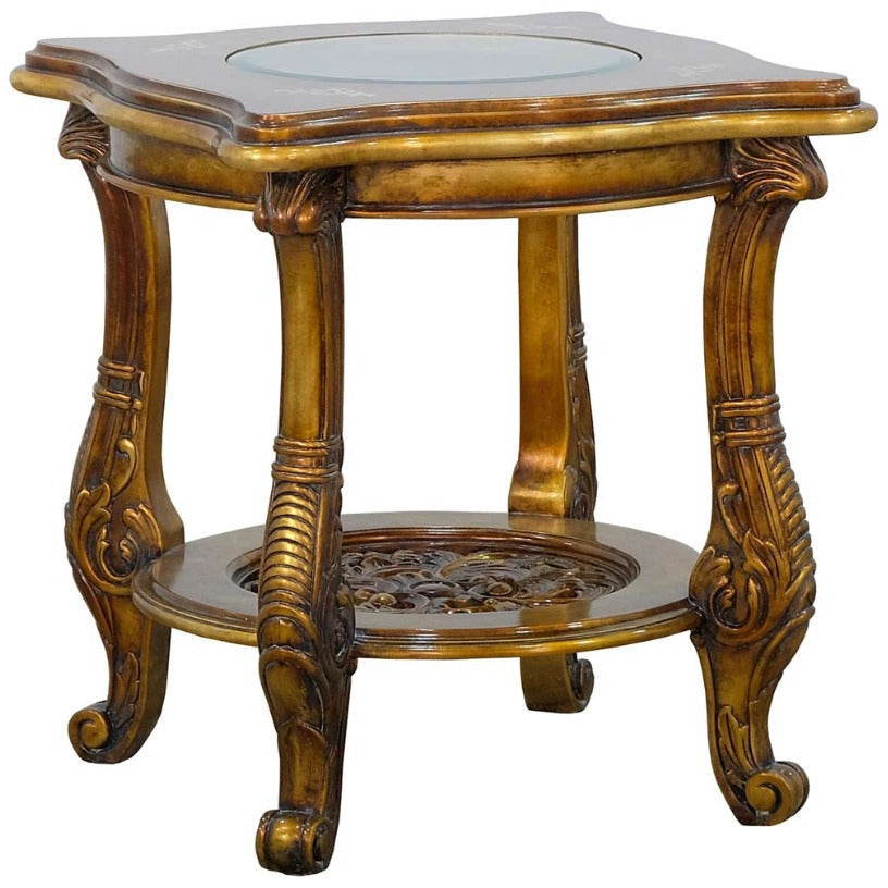 European Furniture - Maggiolini II End Table in Gold - 31055-ET - New Star Living