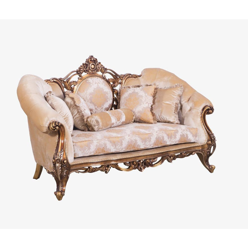 European Furniture - Rosella II 2 Piece Luxury Sofa Set in Parisian Bronze - 44698-SL - New Star Living