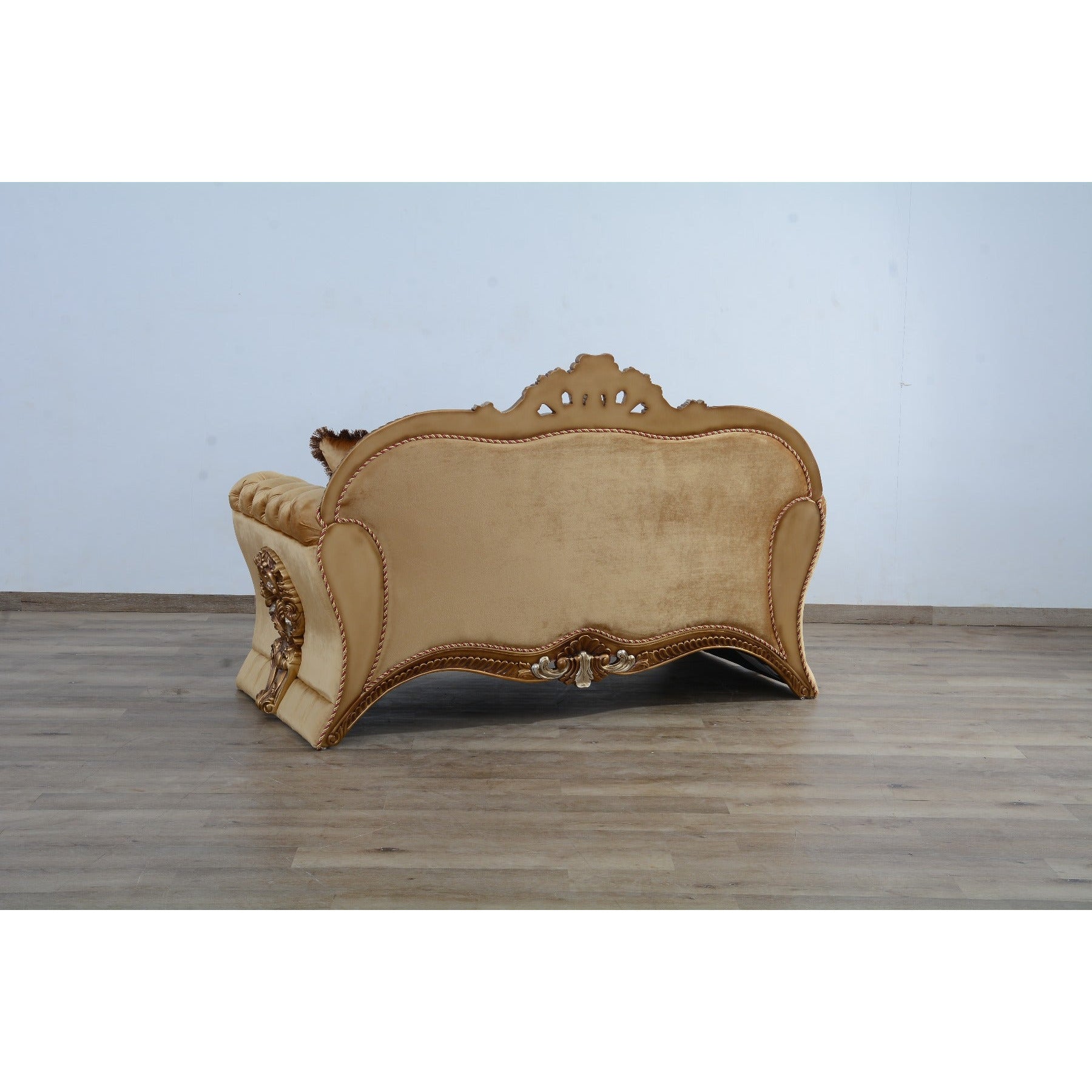 European Furniture - Emperador III Loveseat in Red Gold - 42036-L - New Star Living