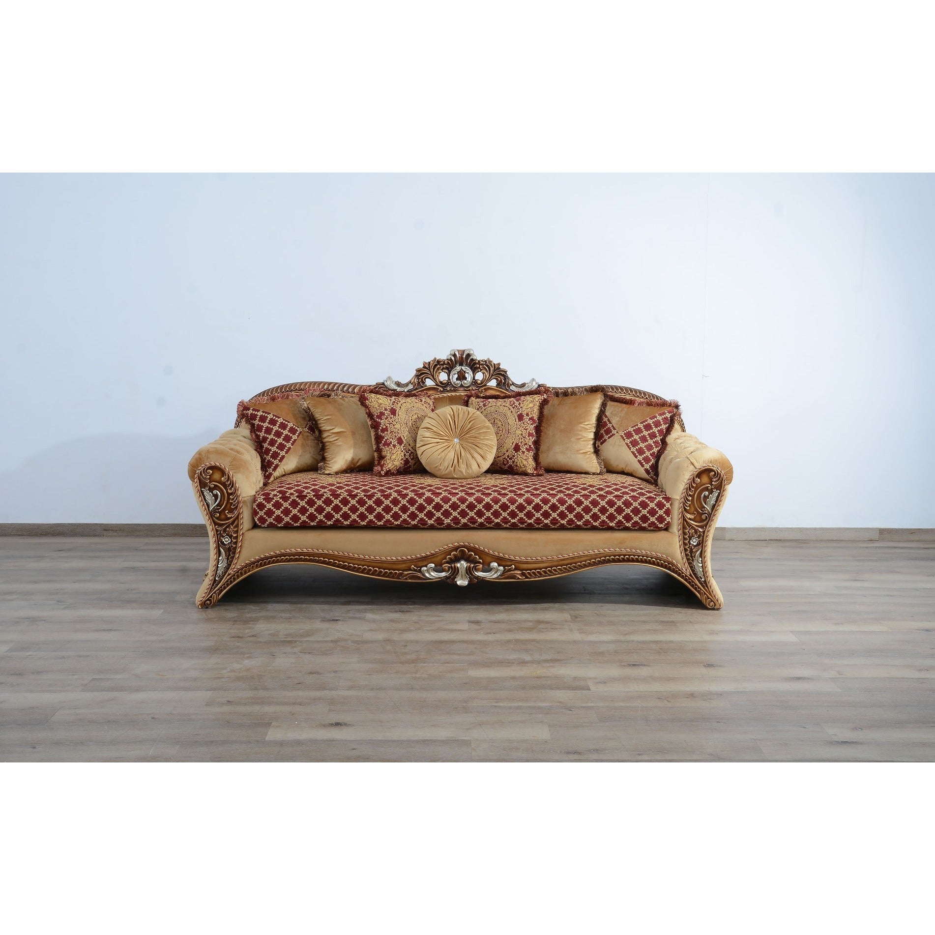 European Furniture - Emperador III Sofa in Red Gold - 42036-S - New Star Living