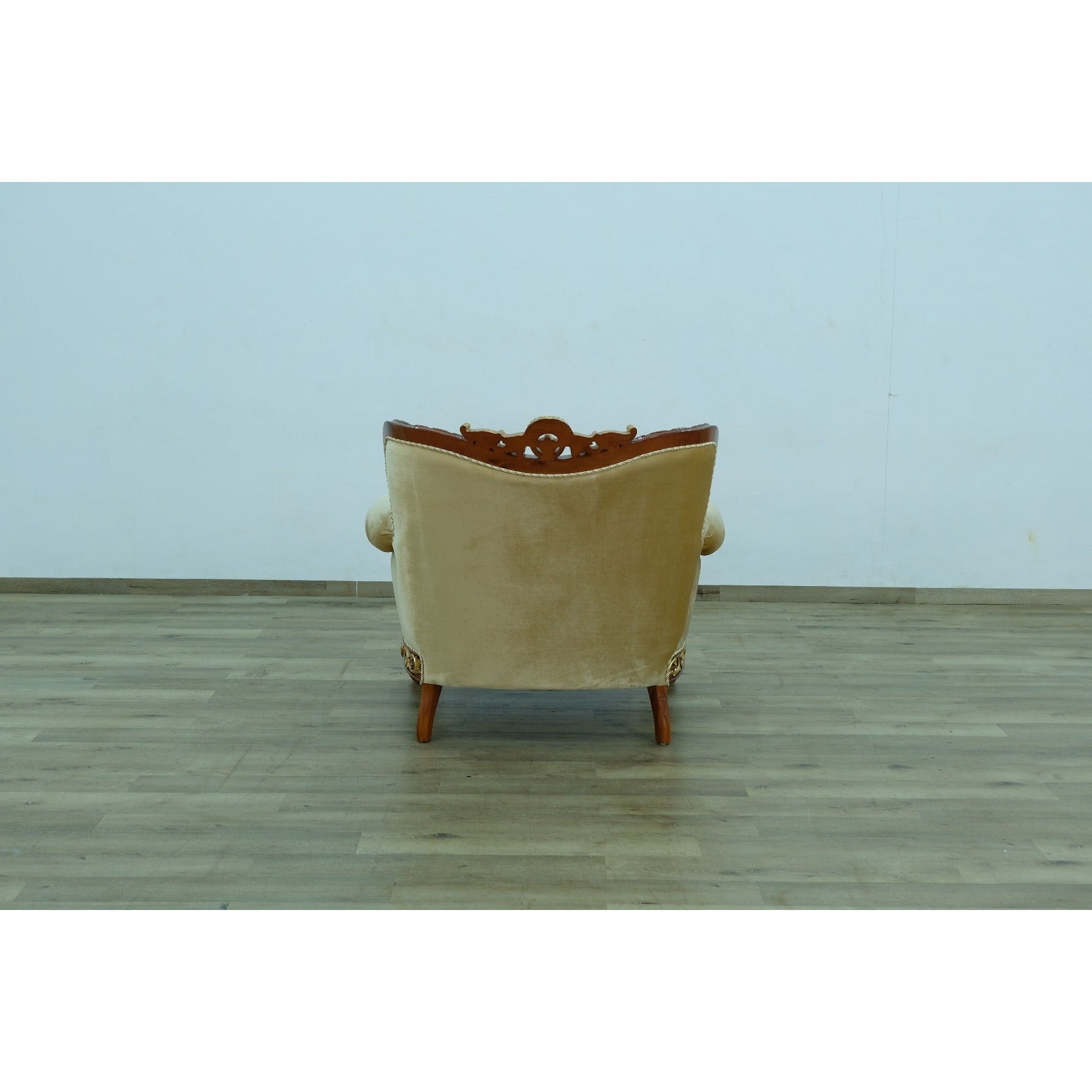 European Furniture - Fantasia II Chair in Gold-Brown - 40019-C - New Star Living