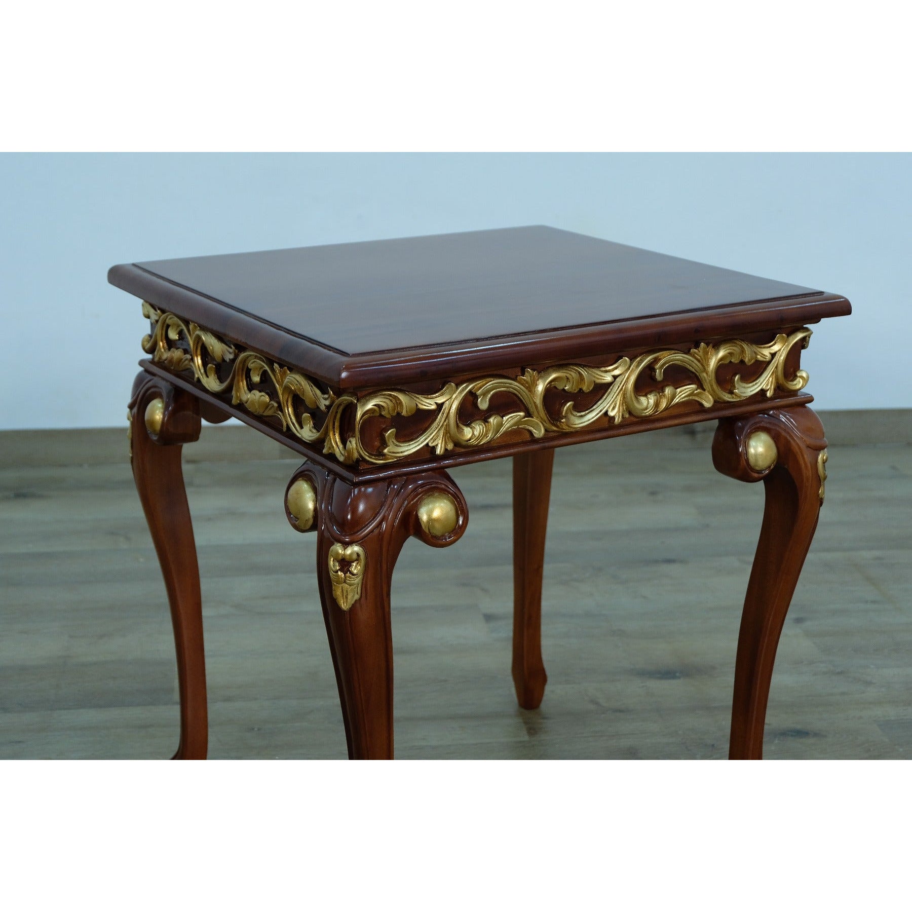 European Furniture - Fantasia II Side Table in Gold-Brown - 40019-ET - New Star Living