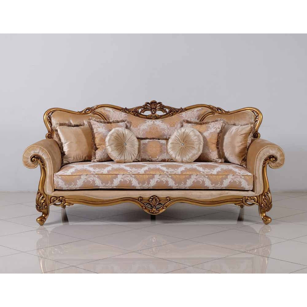 European Furniture - Cleopatra Luxury Sofa in Golden Bronze - 4798-S - New Star Living