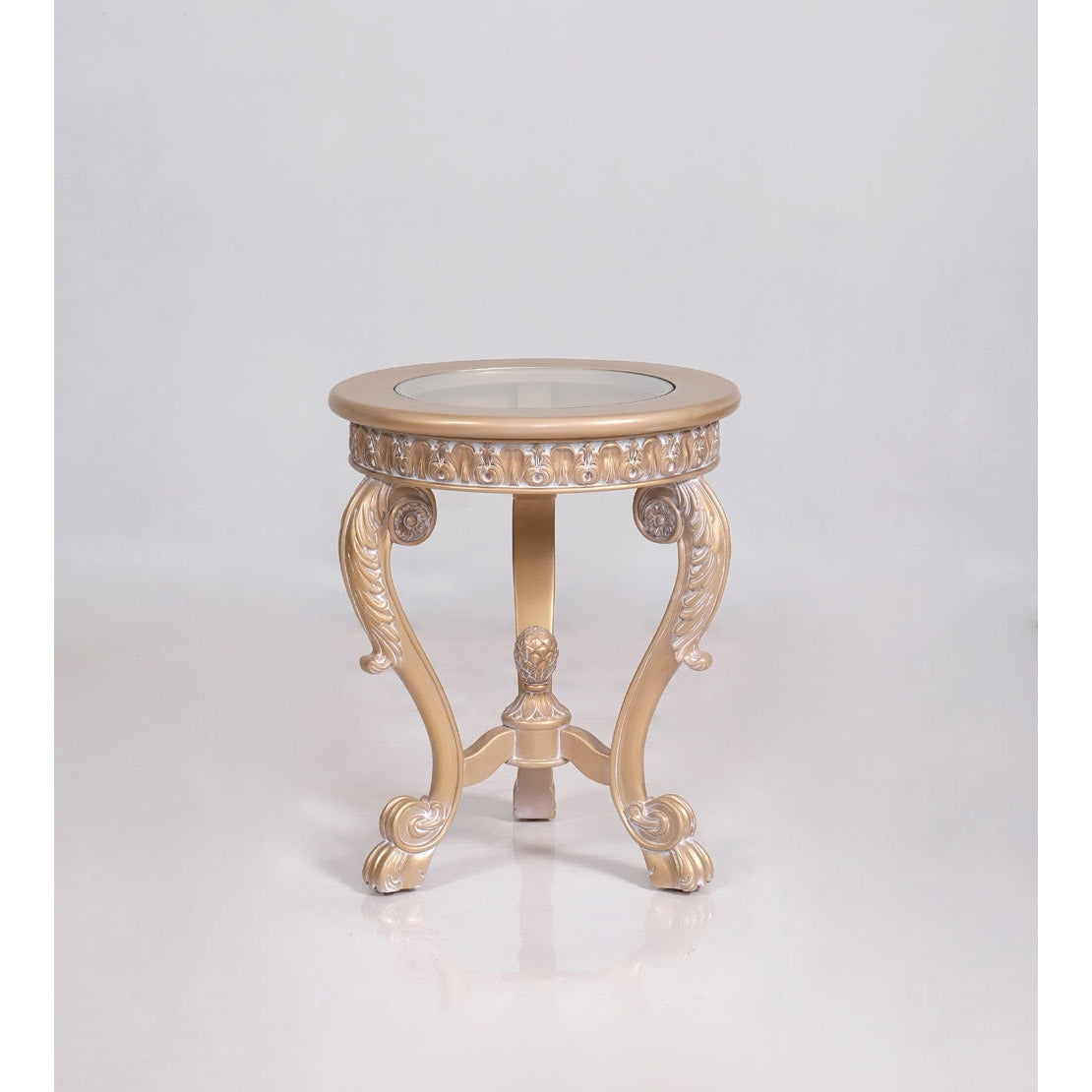 European Furniture - Valentina 3 Piece Luxury Occasional Table Set in Dark Champagne - 45001-CT-ET - New Star Living