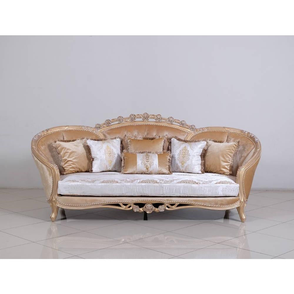 European Furniture - Valentina Luxury Sofa in Dark Champagne - 45001-S - New Star Living