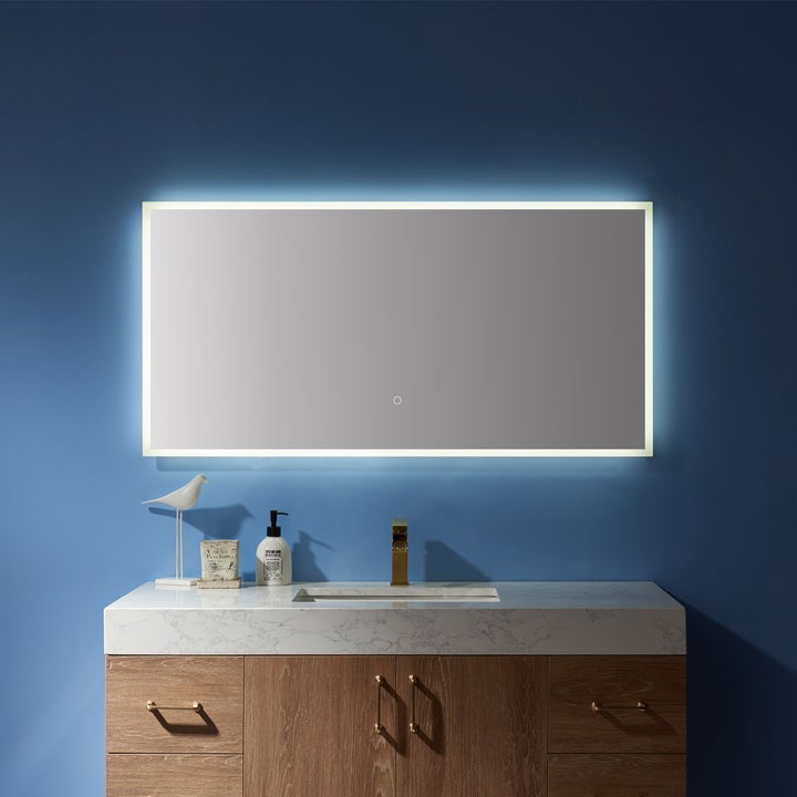Vinnova 36'' Rectangle Illuminated Bathroom/Vanity Wall Mirror - 803036R-LED-AC - New Star Living