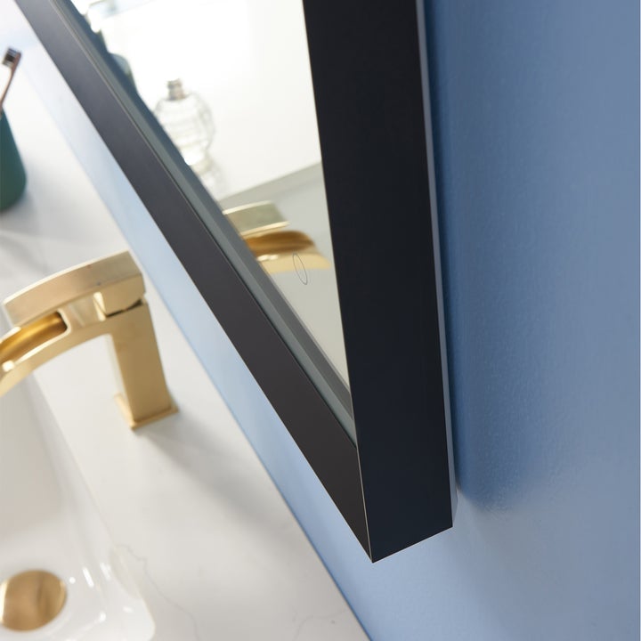 Vinnova 36'' Rectangle LED Lighted Accent Bathroom/Vanity Wall Mirror - 812036R-LED-AF - New Star Living