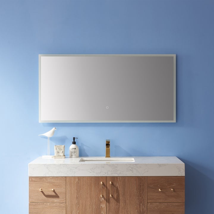 Vinnova 48'' Rectangle Illuminated Bathroom/Vanity Wall Mirror 803048R-LED-AC - New Star Living