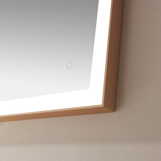 Vinnova 48'' Rectangle LED Lighted Accent Bathroom/Vanity Wall Mirror - 814048R-LED-GF - New Star Living
