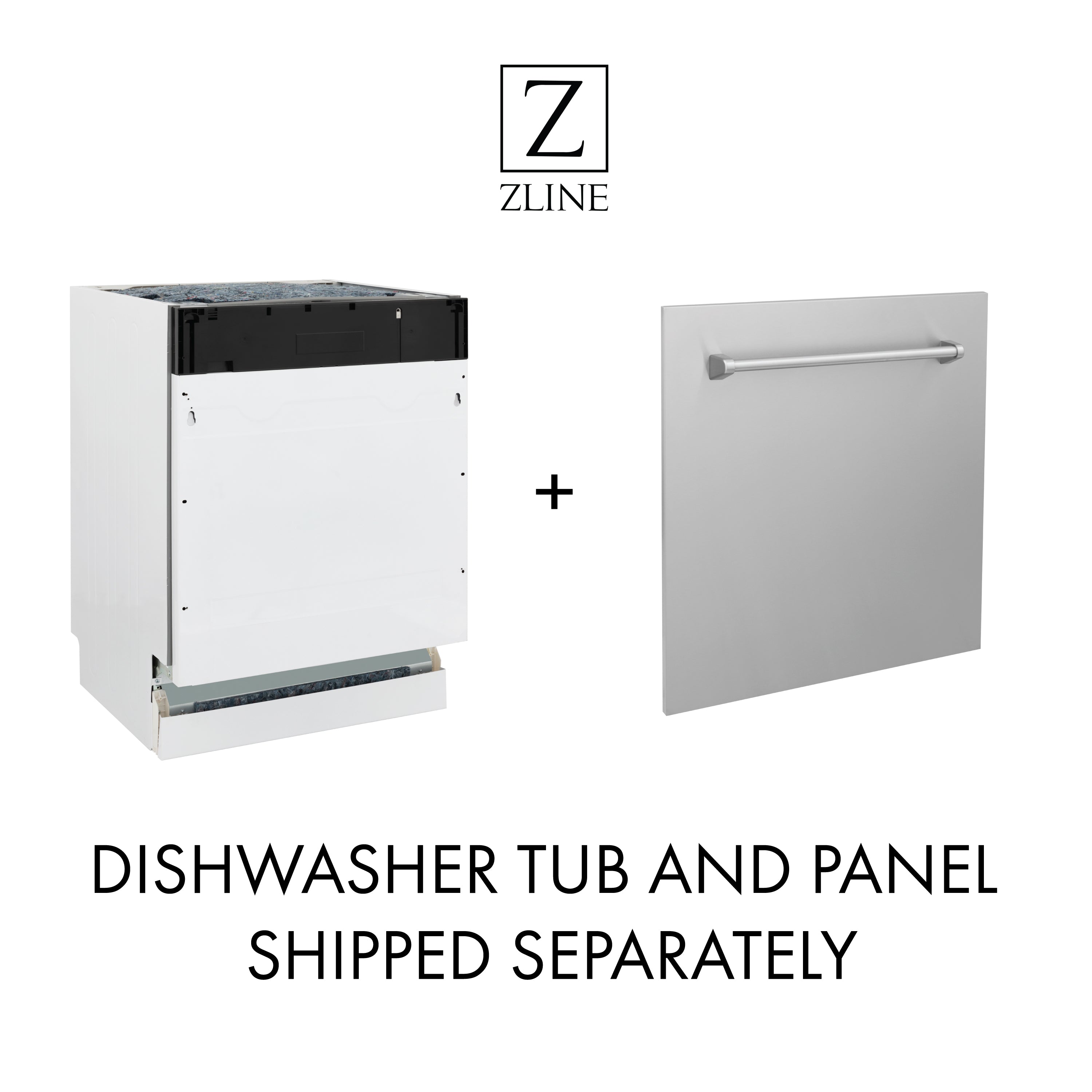 ZLINE 24 in. Top Control Dishwasher with Stainless Steel Tub and Modern Style Handle, 52dBa (DW-24) - New Star Living