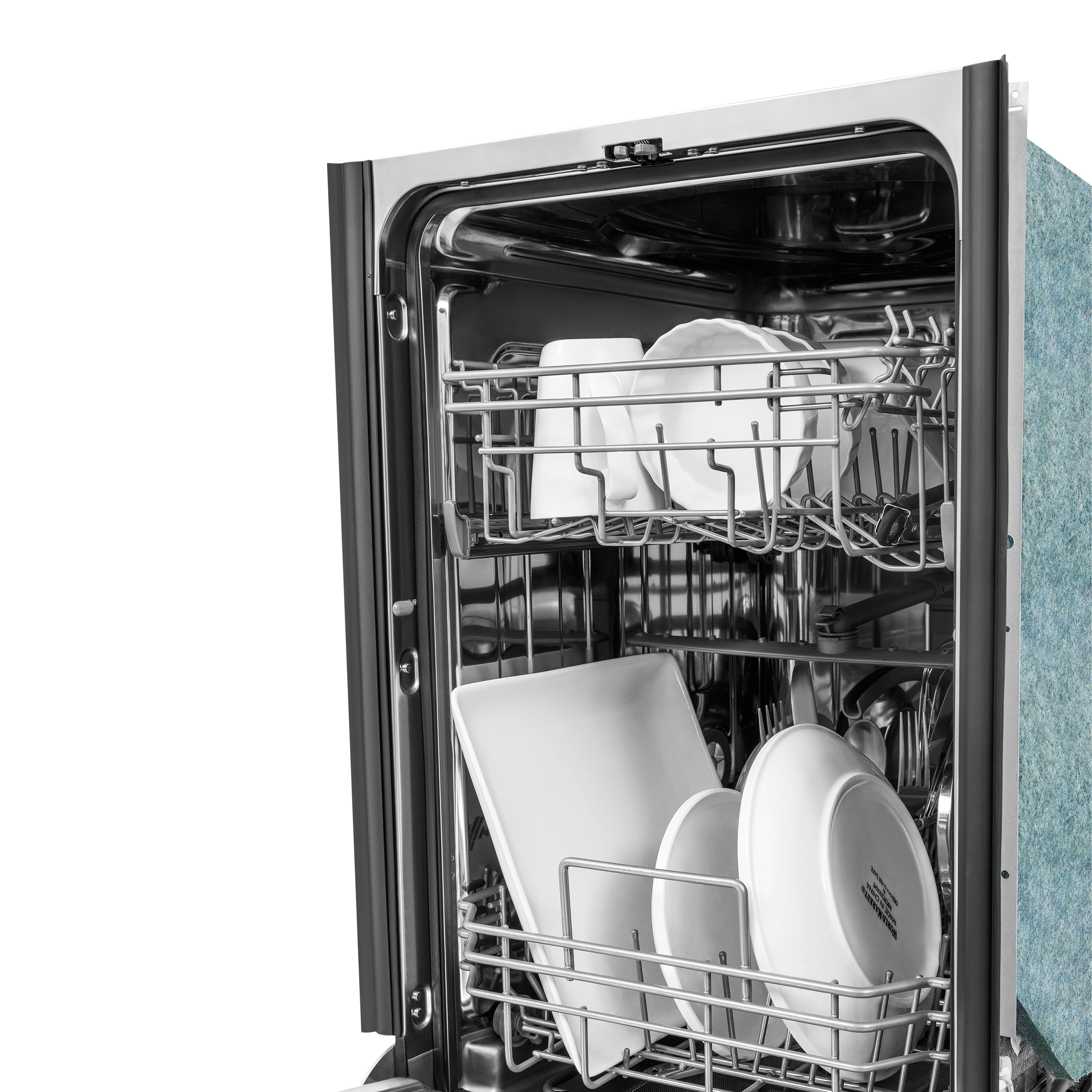 ZLINE 18 in. Compact Panel Ready Top Control Dishwasher with Stainless Steel Tub, 54dBa (DW7714-18) - New Star Living