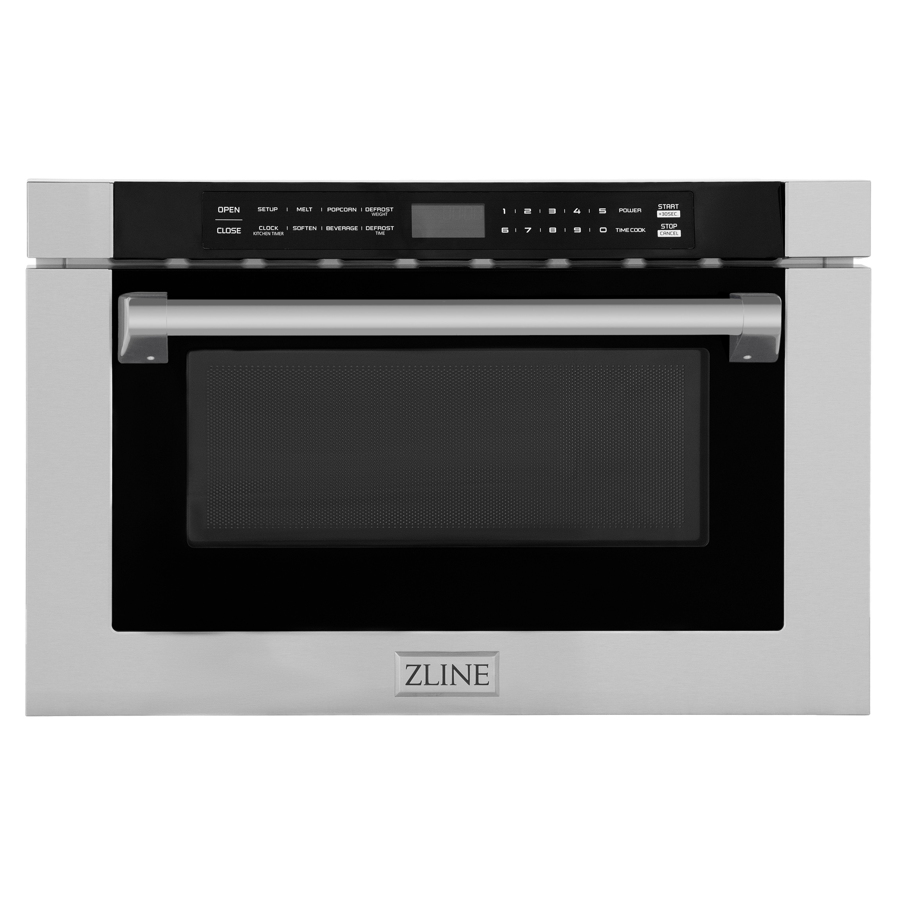 ZLINE 24" 1.2 cu. ft. Built-in Microwave Drawer with a Traditional Handle in Stainless Steel (MWD-1-H) - New Star Living
