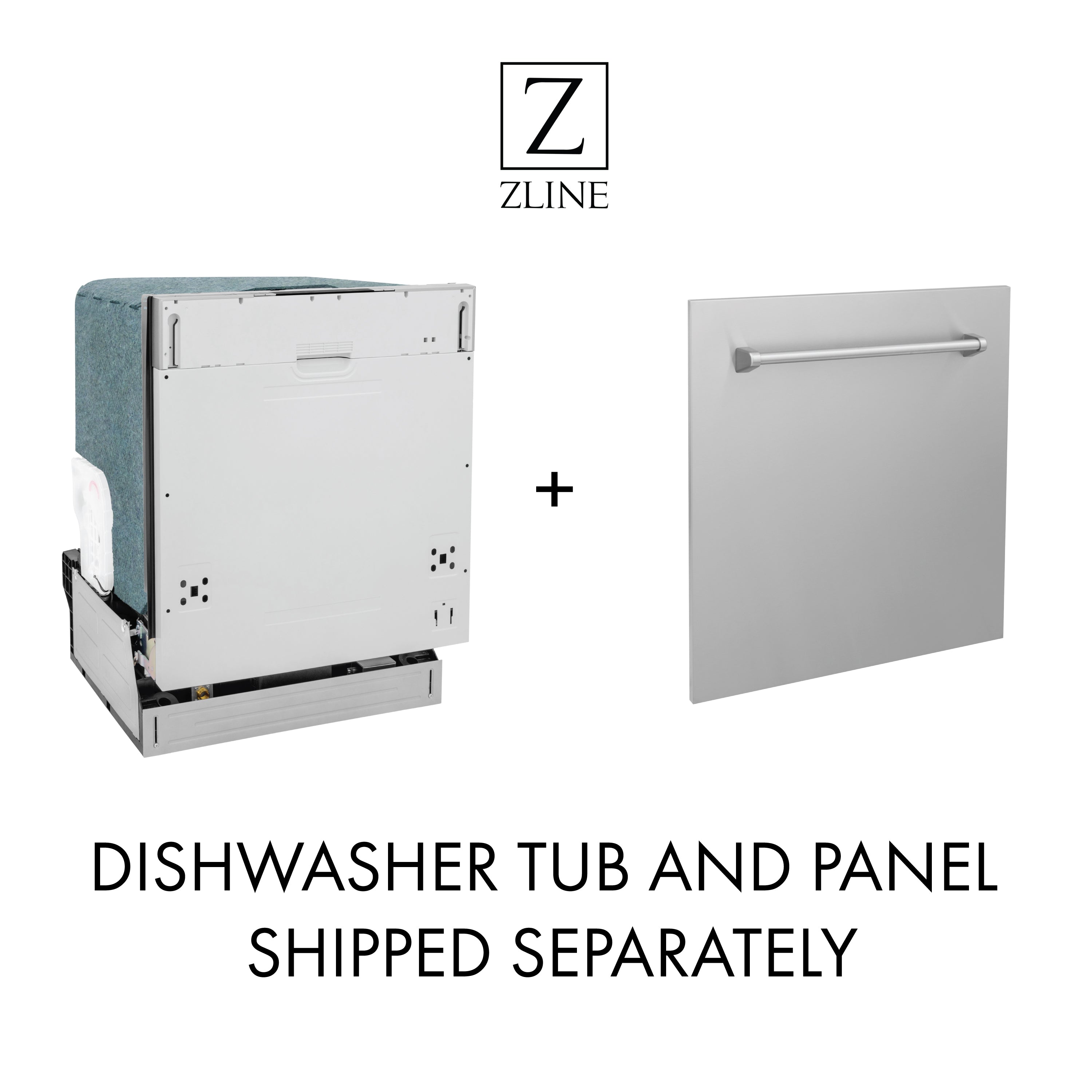 ZLINE 24 in. Top Control Dishwasher with Stainless Steel Tub and Modern Style Handle, 52dBa (DW-24) - New Star Living
