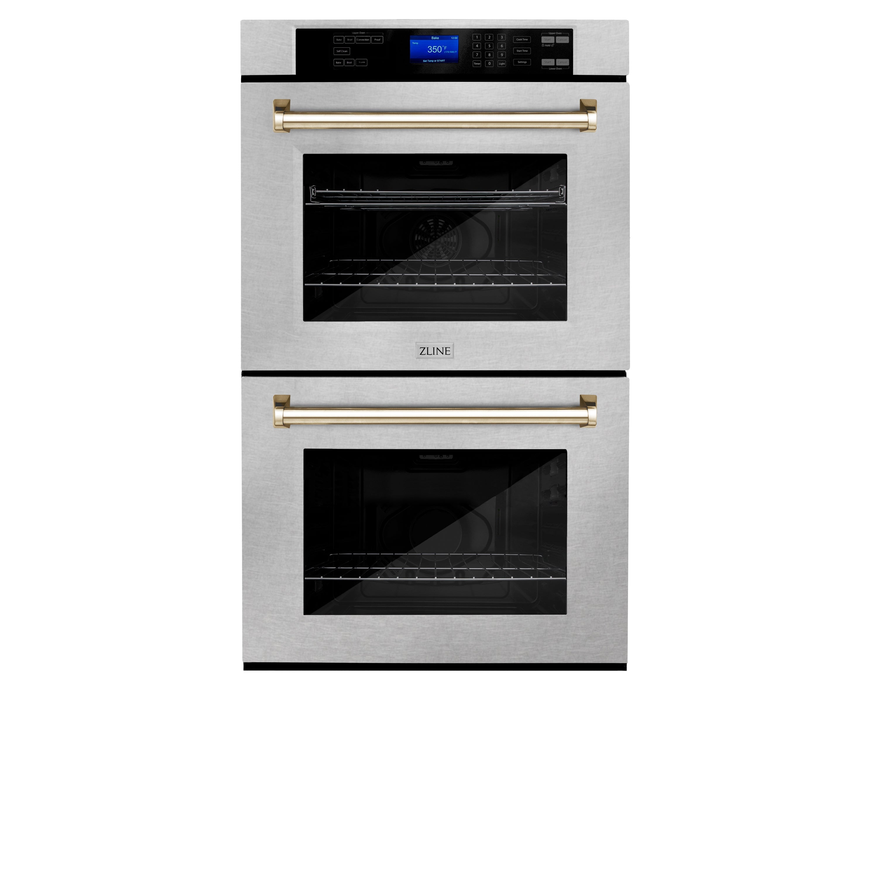 ZLINE 30" Autograph Edition Double Wall Oven with Self Clean and True Convection in DuraSnow Stainless Steel (AWDSZ-30) - New Star Living