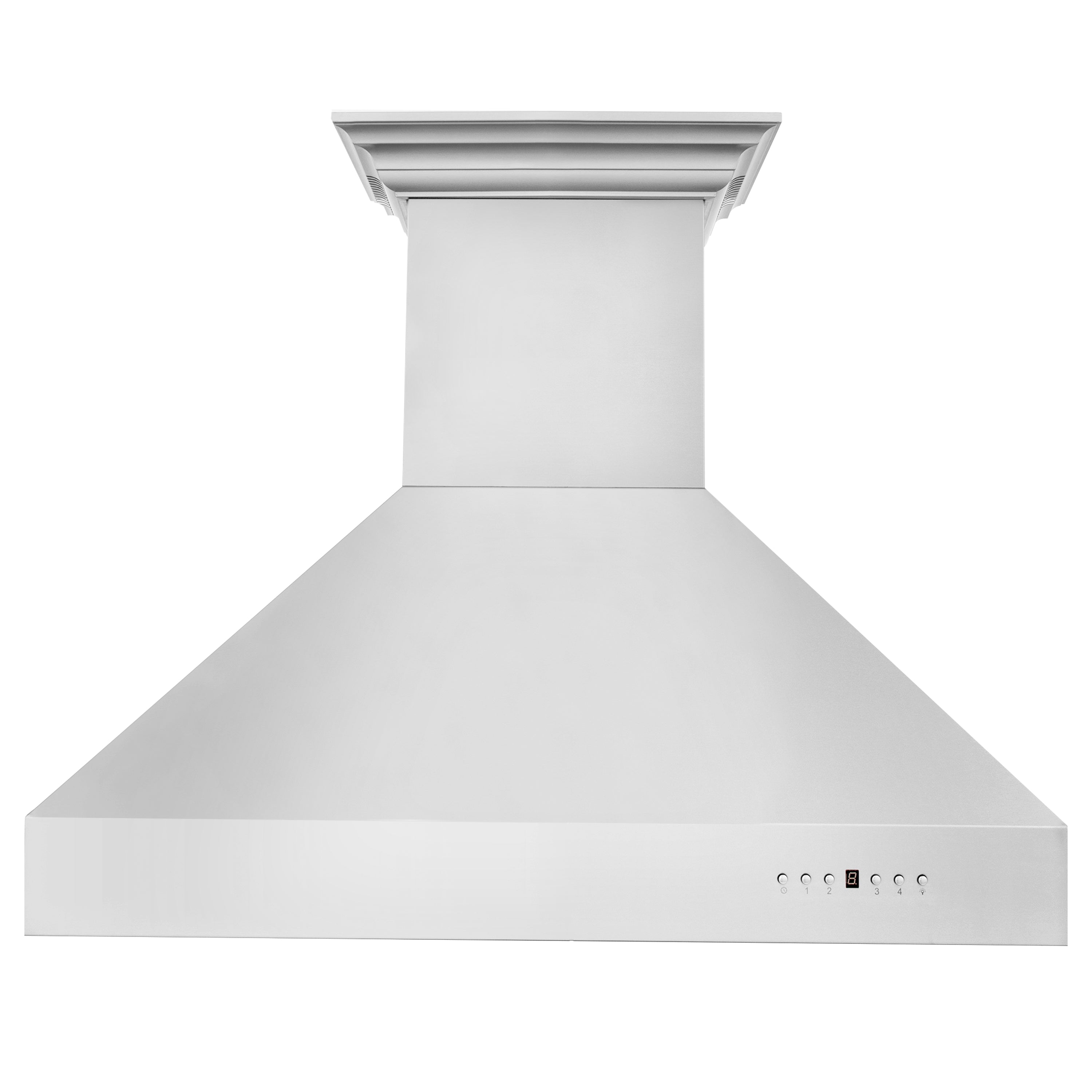 ZLINE Professional Wall Mount Range Hood in Stainless Steel with Built-in ZLINE CrownSound Bluetooth Speakers (697CRN-BT) - New Star Living
