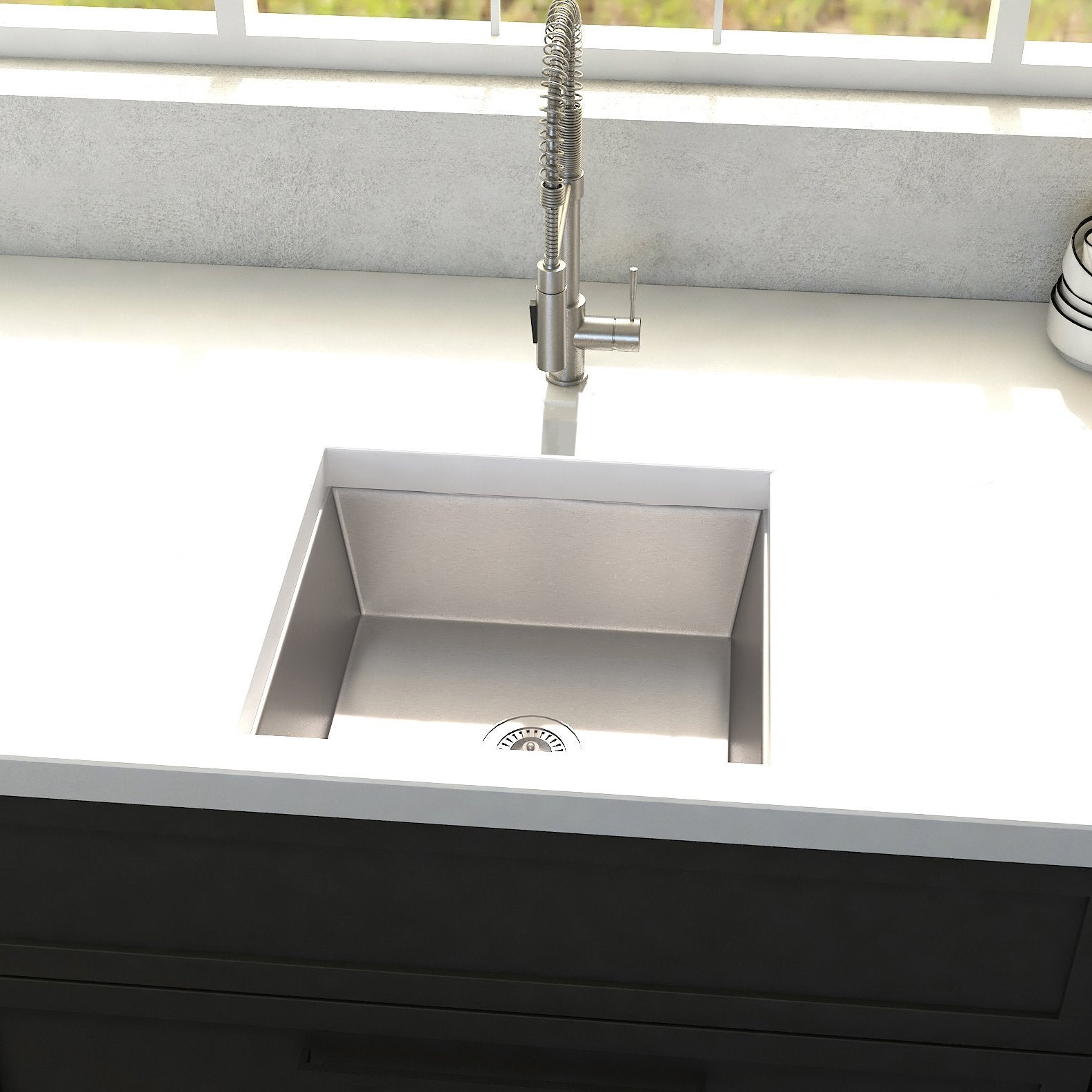 ZLINE 15 in. Boreal Undermount Single Bowl Bar Kitchen Sink (SUS-15) - New Star Living