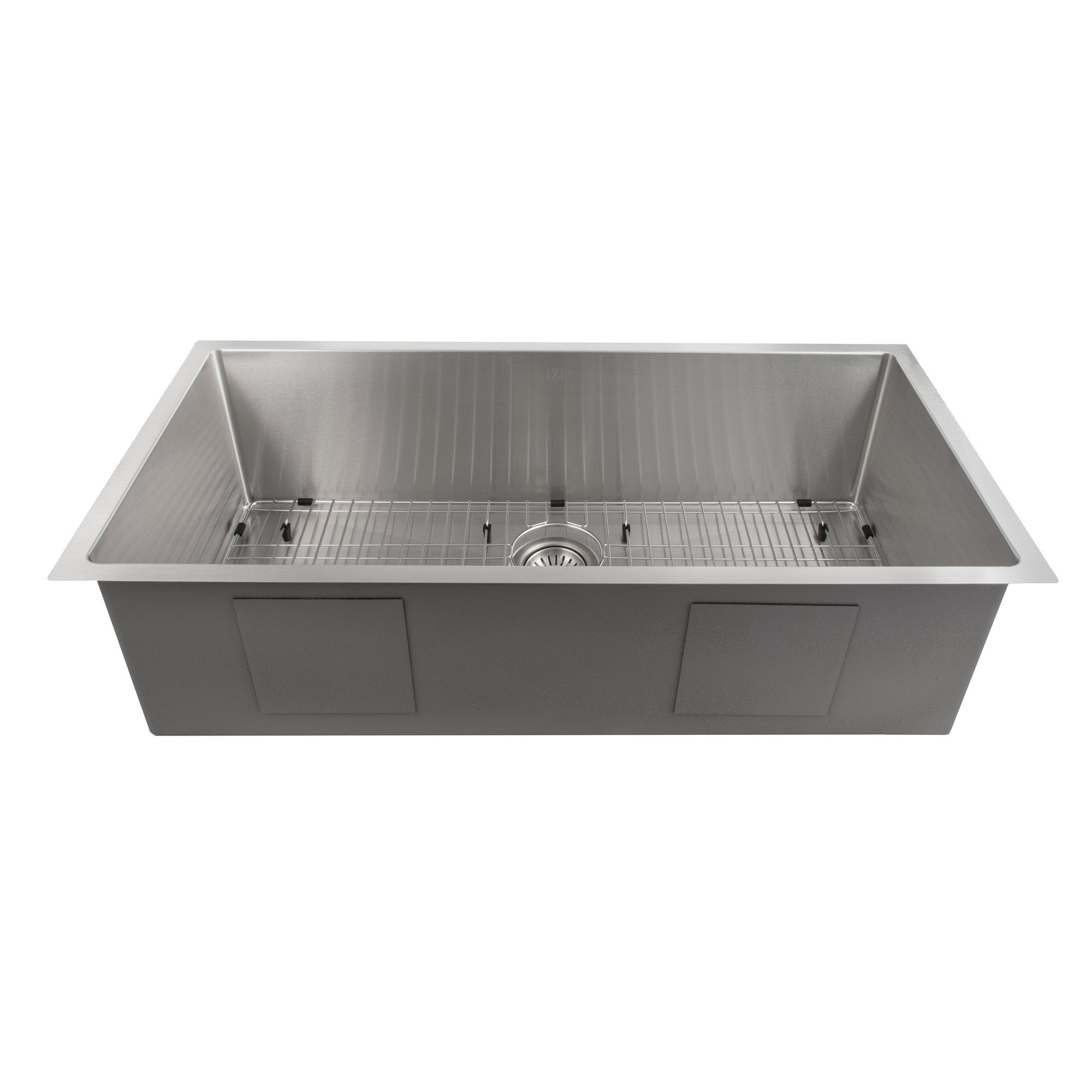 ZLINE 33 in. Meribel Undermount Single Bowl Stainless Steel Kitchen Sink with Bottom Grid (SRS-33) - New Star Living