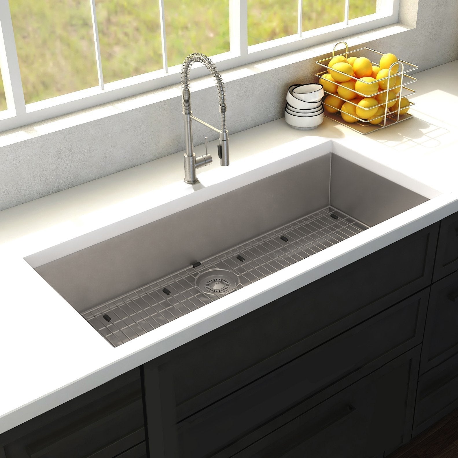 ZLINE 36 in. Classic Series Undermount Single Bowl Sink (SRS-36) - New Star Living