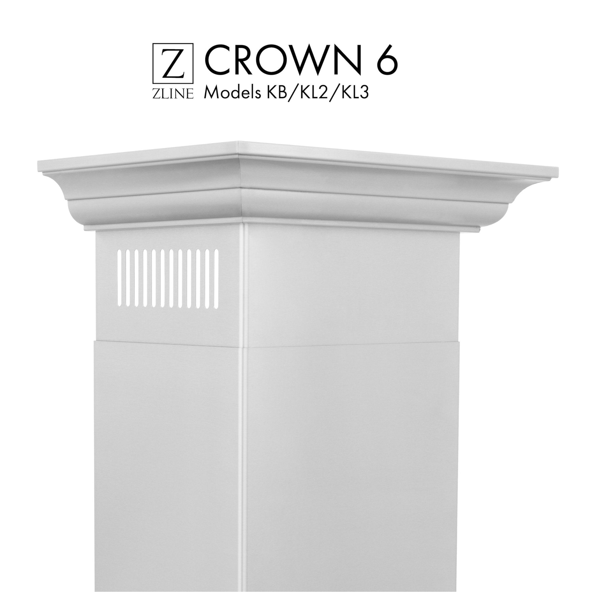 ZLINE Crown Molding #6 For Wall Range Hood (CM6-KB/KL2/KL3) - New Star Living