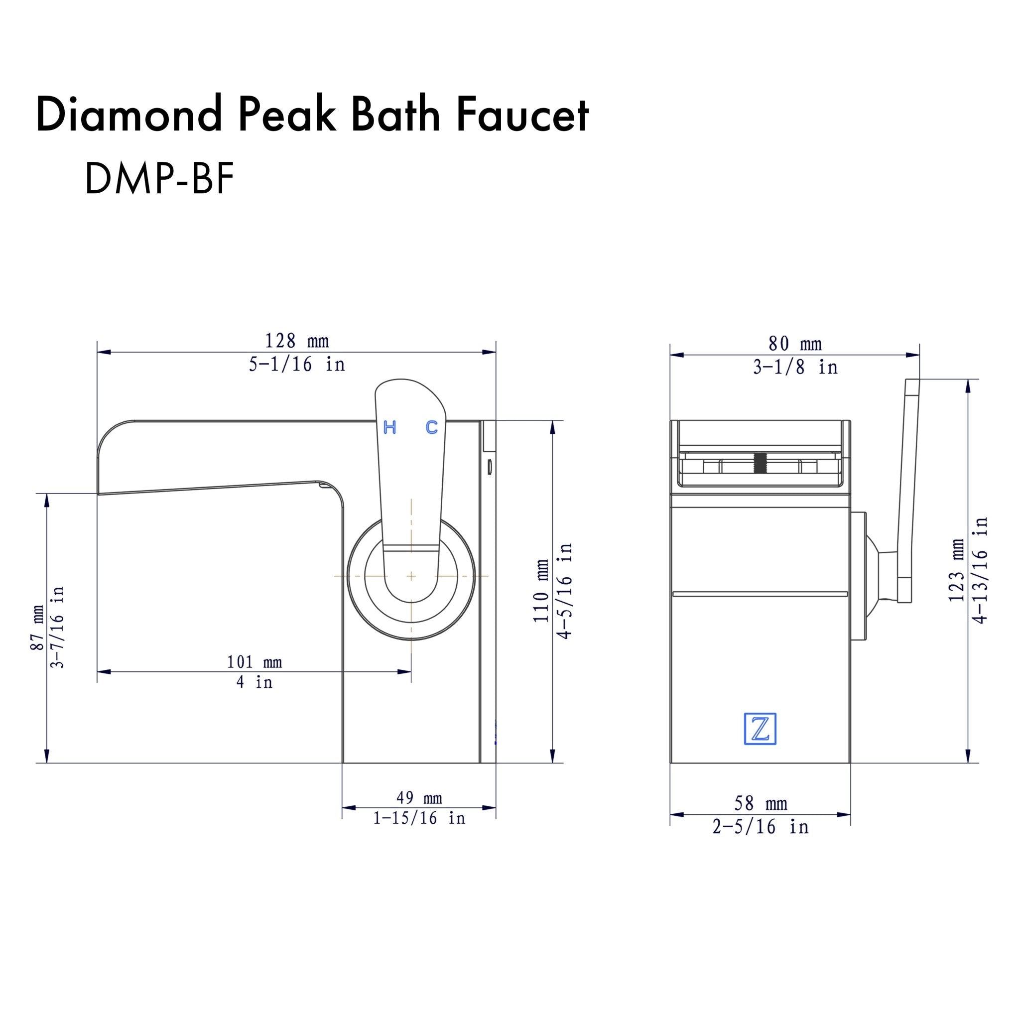 ZLINE Diamond Peak Bath Faucet (DMP-BF) - New Star Living
