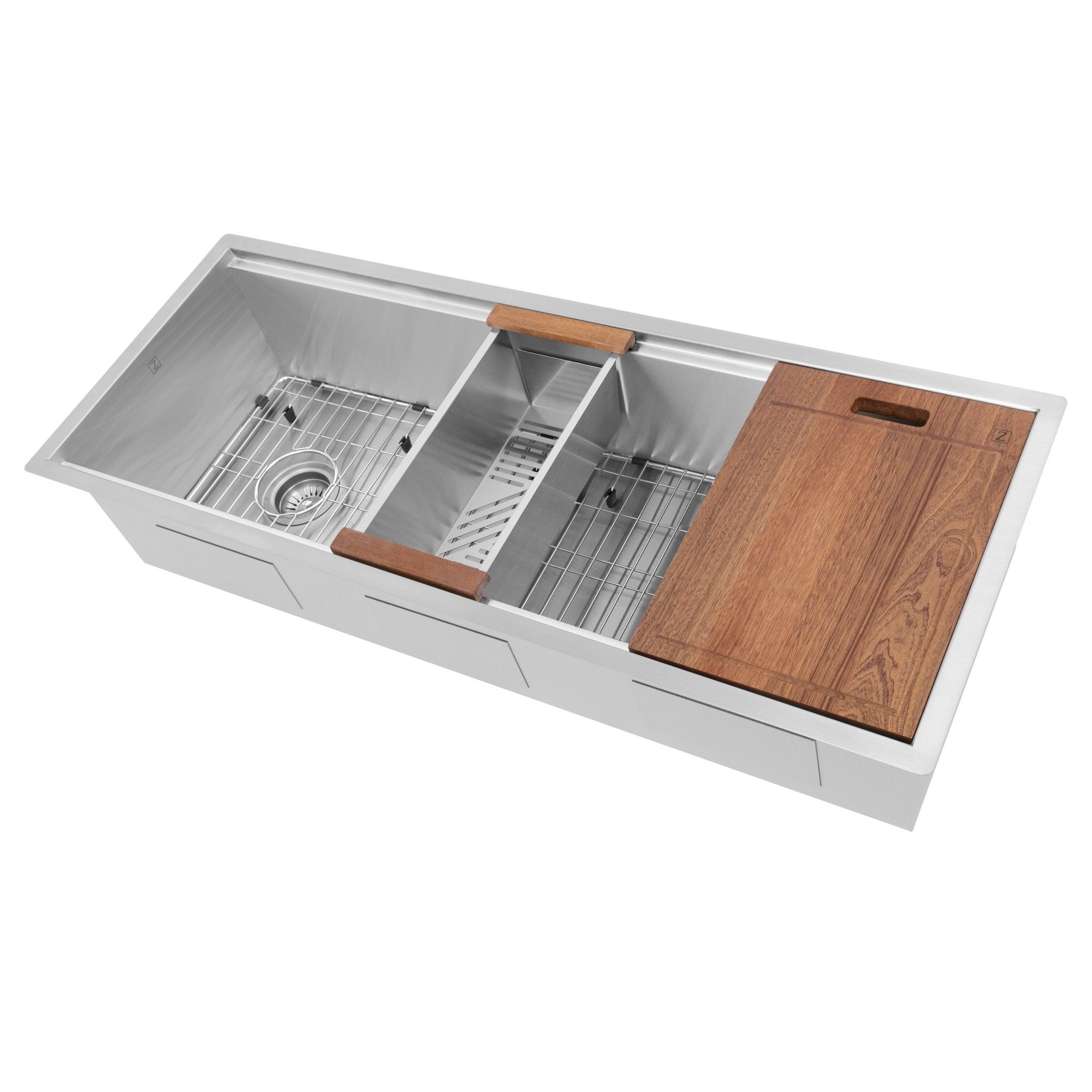 ZLINE Garmisch 43 Inch Undermount Single Bowl Sink with Accessories (SLS-43) - Rustic Kitchen & Bath - Rustic Kitchen & Bath
