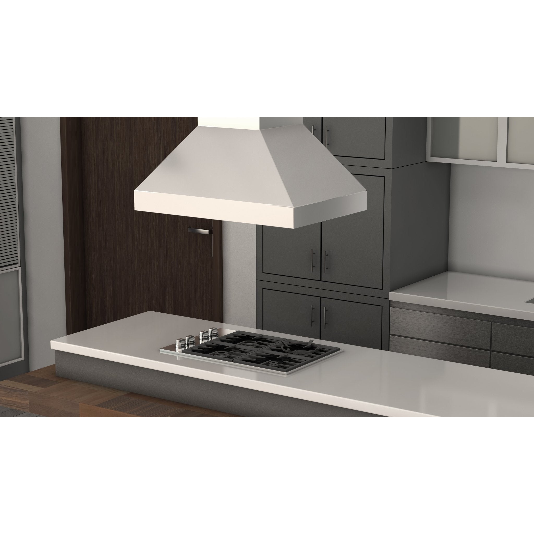 ZLINE Ducted Island Mount Range Hood in Outdoor Approved Stainless Steel (597i-304) - New Star Living